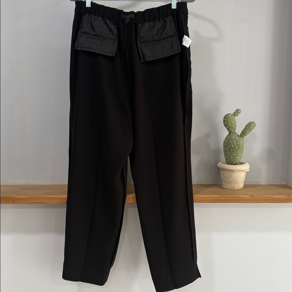 J. Crew Black Classic High Rise Straight Leg Easy Pants, Size 12T - Picture 10 of 12